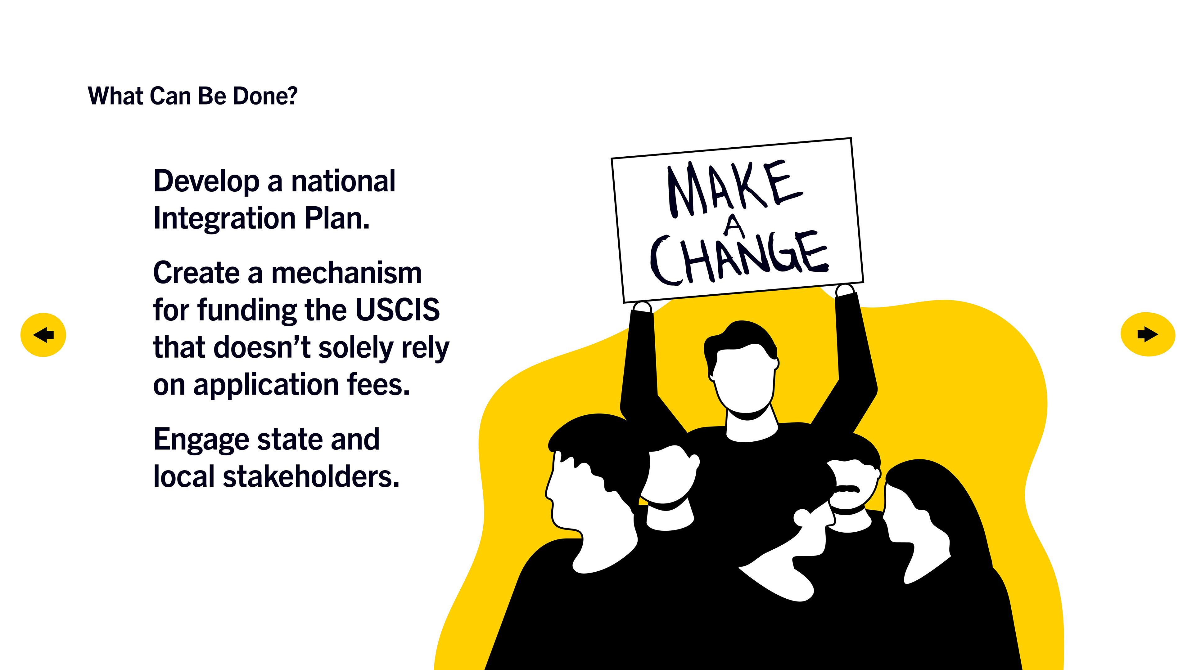 A continuation of the inforgraphic explaining the issues with naturalization
