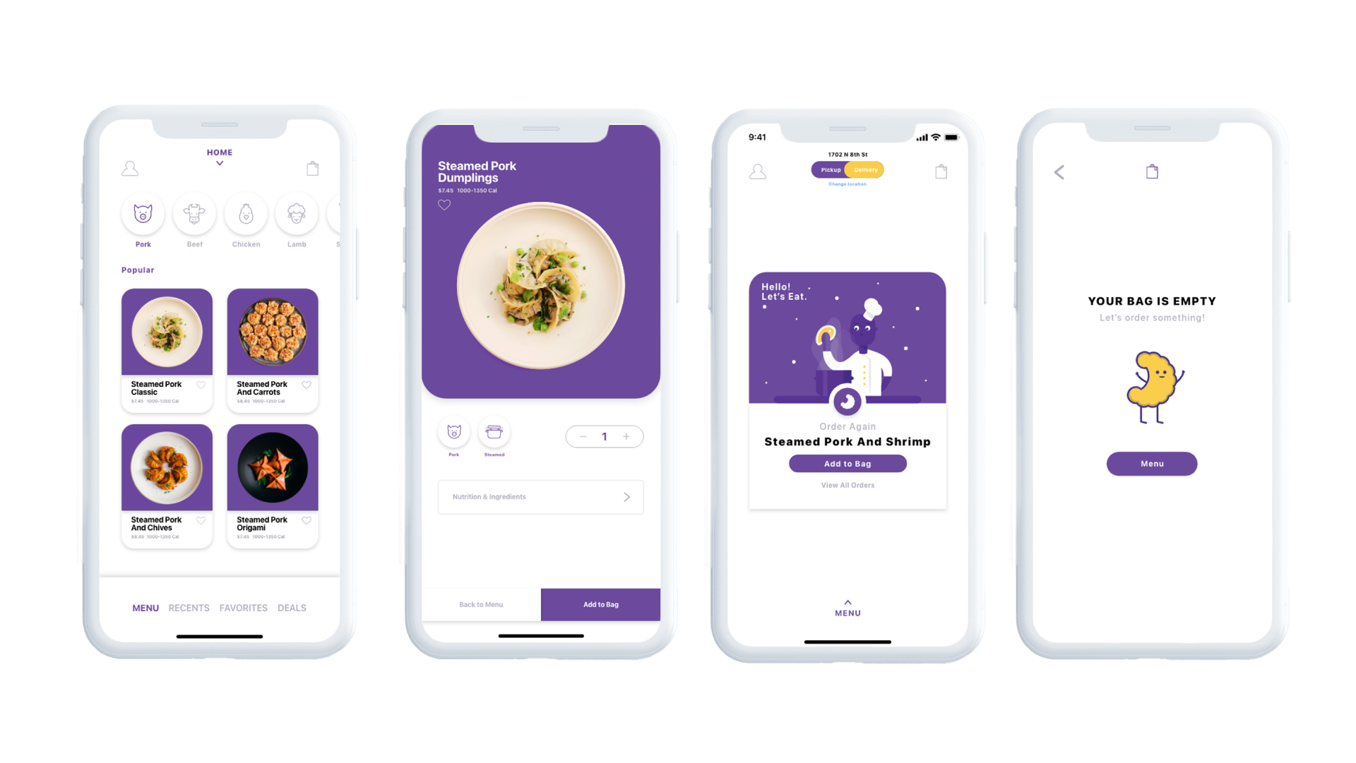 A photo showing the overall design of the Moonlight Dumpling app